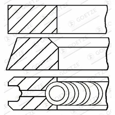 Ultimissimo Modello GOETZE ENGINE 08-743600-00 Fascia Elastica